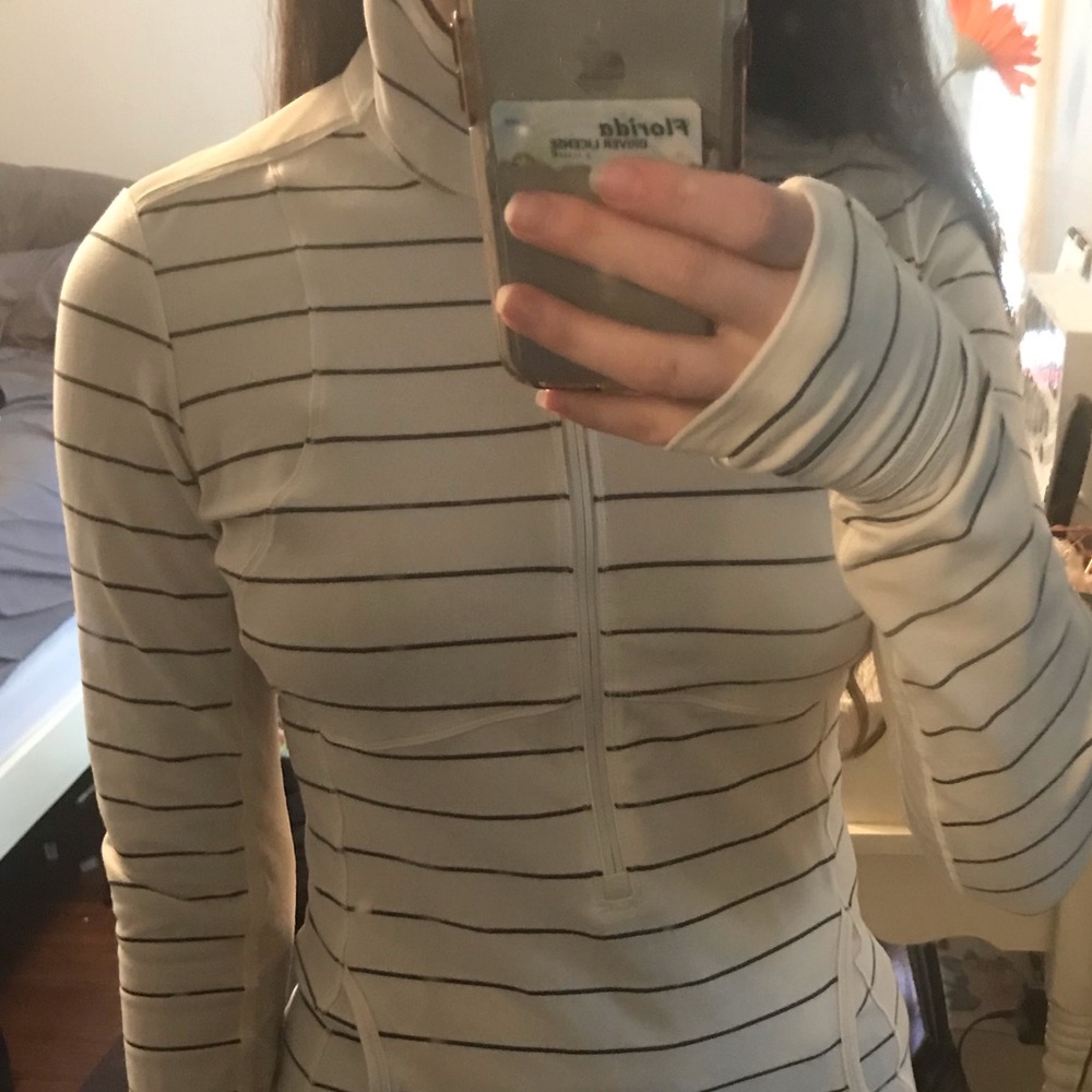 Lululemon striped jacket- please read size desc